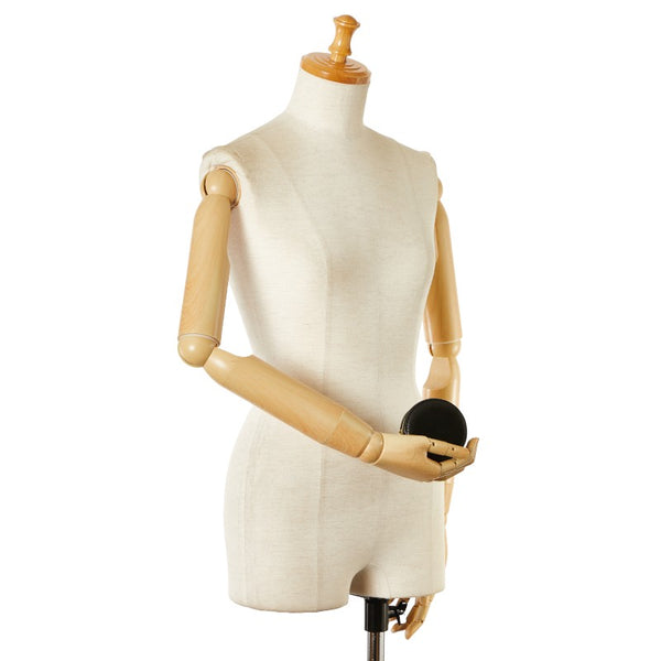 サンローラン サークル ラウンド ポーチ ブラック ポリエステル レディース SAINT LAURENT 【中古】