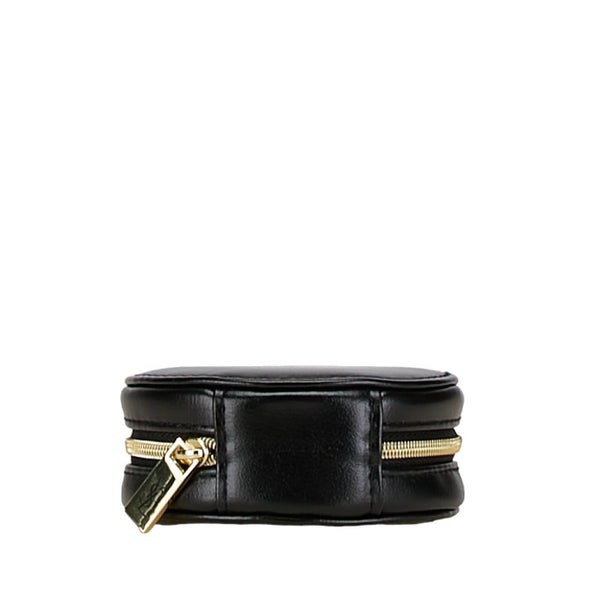 サンローラン サークル ラウンド ポーチ ブラック ポリエステル レディース SAINT LAURENT 【中古】