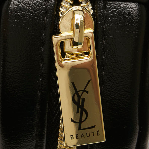 サンローラン サークル ラウンド ポーチ ブラック ポリエステル レディース SAINT LAURENT 【中古】