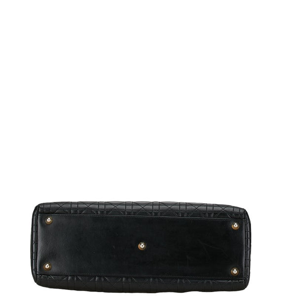 ディオール カナージュ レディディオール ハンドバッグ ブラック ラムスキン レディース Dior 【中古】