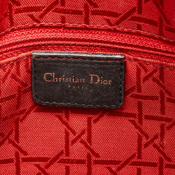 ディオール カナージュ レディディオール ハンドバッグ ブラック ラムスキン レディース Dior 【中古】
