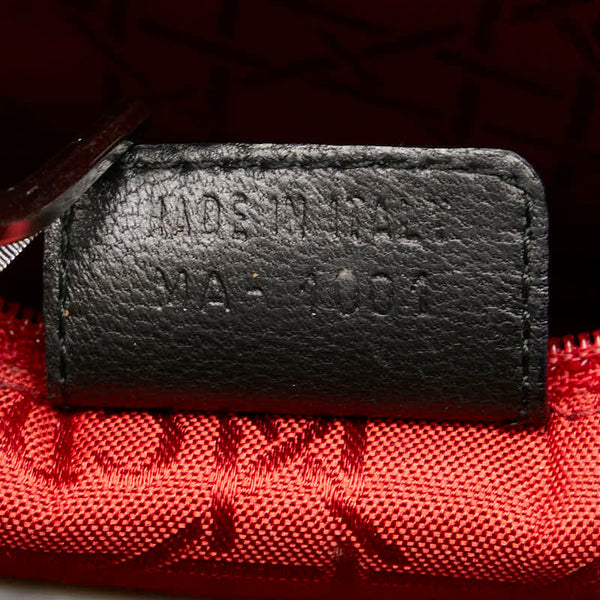 ディオール カナージュ レディディオール ハンドバッグ ブラック ラムスキン レディース Dior 【中古】