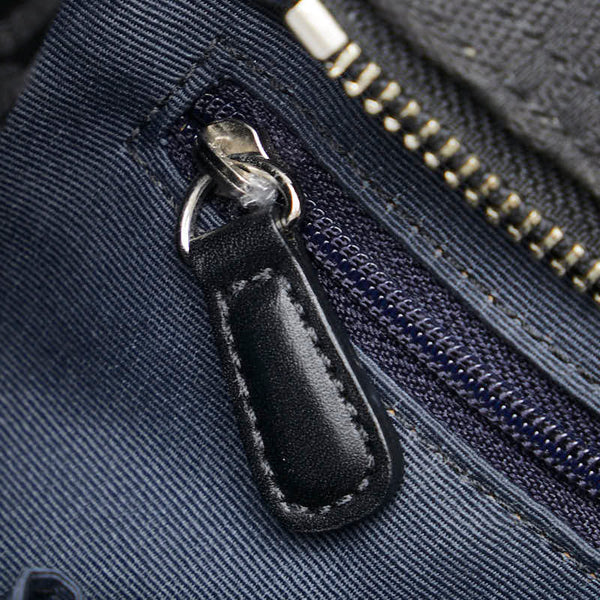 コーチ シグネチャー ハンドバッグ 8K06 ブラック キャンバス レザー レディース COACH 【中古】