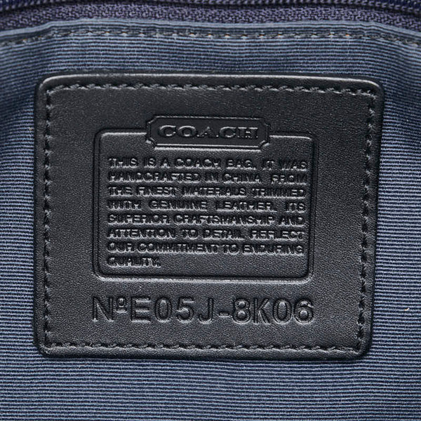 コーチ シグネチャー ハンドバッグ 8K06 ブラック キャンバス レザー レディース COACH 【中古】