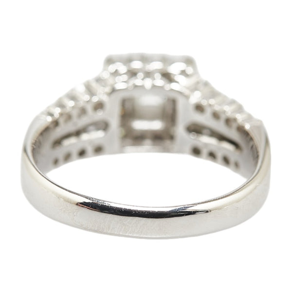 Pt900 プラチナ ダイヤ0.34ct ダイヤ0.70ct リング 指輪 レディース 12号 【中古】