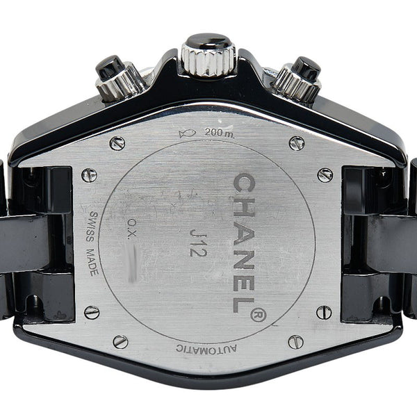 シャネル J12 腕時計 H1178 自動巻き ブラック文字盤 ステンレススチール セラミック メンズ CHANEL 【中古】