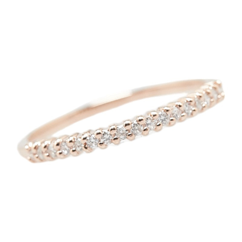 クミキョク K10PG ピンクゴールド ダイヤ0.10ct ピンキー リング 指輪 レディース 組曲 5号 【中古】