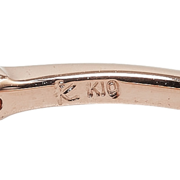 クミキョク K10PG ピンクゴールド ダイヤ0.10ct ピンキー リング 指輪 レディース 組曲 5号 【中古】
