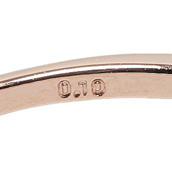 クミキョク K10PG ピンクゴールド ダイヤ0.10ct ピンキー リング 指輪 レディース 組曲 5号 【中古】