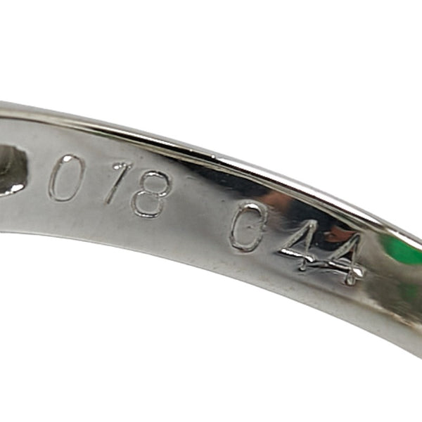 Pt900 プラチナ 翡翠 ダイヤ0.62ct リング 指輪 レディース 10号 【中古】