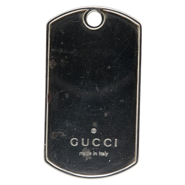 グッチ ドッグタグ ペンダントトップ SV925 シルバー レディース GUCCI 【中古】