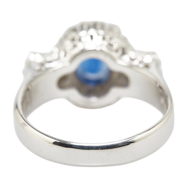 Pt900 プラチナ サファイア1.54ct ダイヤ0.94ct リング 指輪 レディース 12号 【中古】