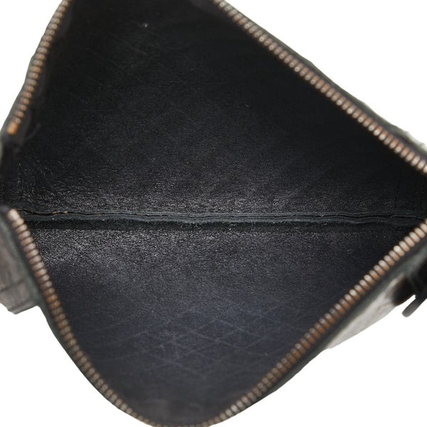 ボッテガヴェネタ イントレチャート ポーチ ゴールド レザー レディース BOTTEGAVENETA 【中古】