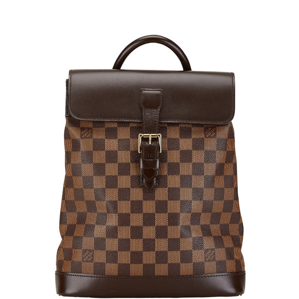 ルイ ヴィトン ダミエ ソーホー リュック バックパック N51132 ブラウン PVC レザー レディース LOUIS VUITTON 【中古】
