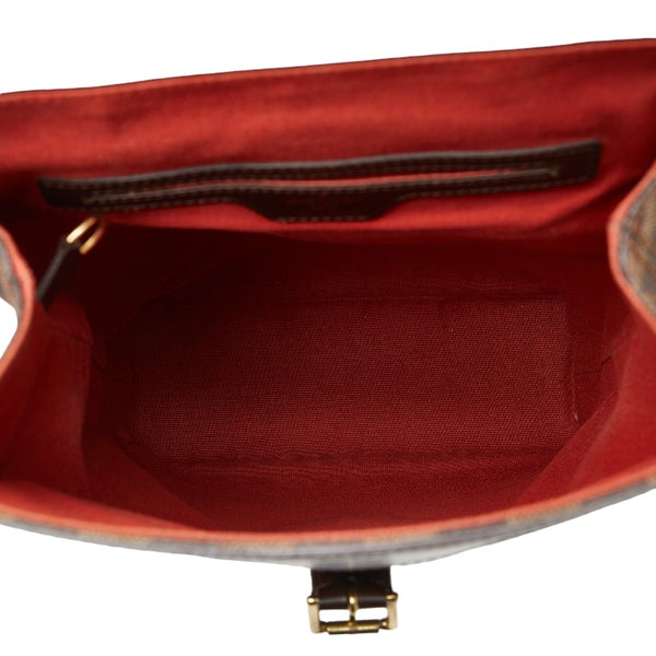 ルイ ヴィトン ダミエ ソーホー リュック バックパック N51132 ブラウン PVC レザー レディース LOUIS VUITTON 【中古】
