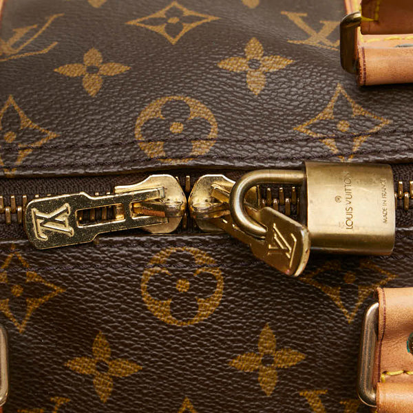 ルイ ヴィトン モノグラム キーポル45 ボストンバッグ M41428 ブラウン PVC レザー レディース LOUIS VUITTON 【中古】