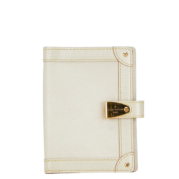 ルイ ヴィトン スハリ パルトネール アジェンダPM 手帳カバー R21030 ブロン ホワイト レザー レディース LOUIS VUITTON 【中古】