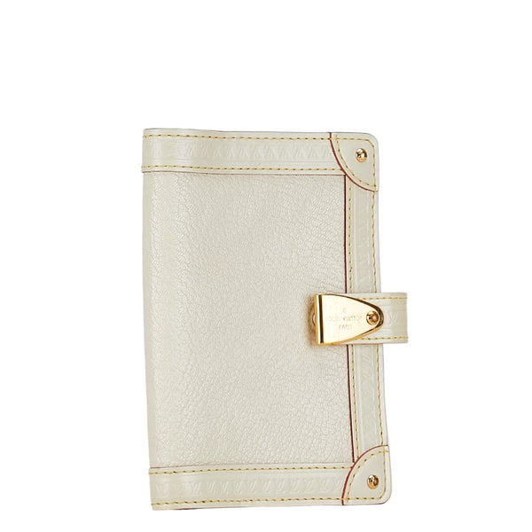 ルイ ヴィトン スハリ パルトネール アジェンダPM 手帳カバー R21030 ブロン ホワイト レザー レディース LOUIS VUITTON 【中古】