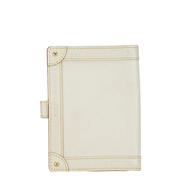 ルイ ヴィトン スハリ パルトネール アジェンダPM 手帳カバー R21030 ブロン ホワイト レザー レディース LOUIS VUITTON 【中古】