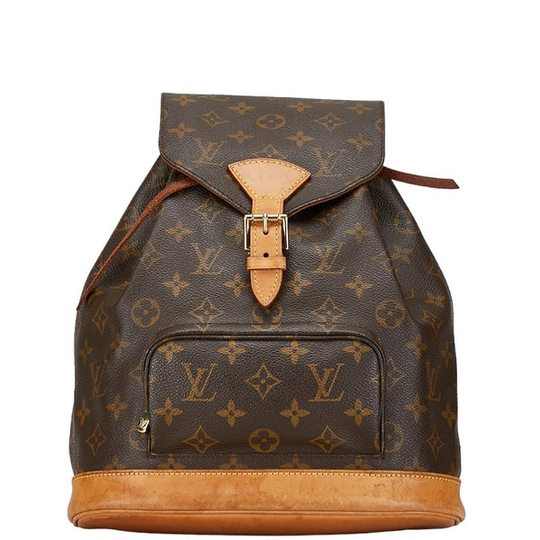 ルイ ヴィトン モノグラム モンスリMM リュック バックパック M51136 ブラウン PVC レザー レディース LOUIS VUITTON 【中古】
