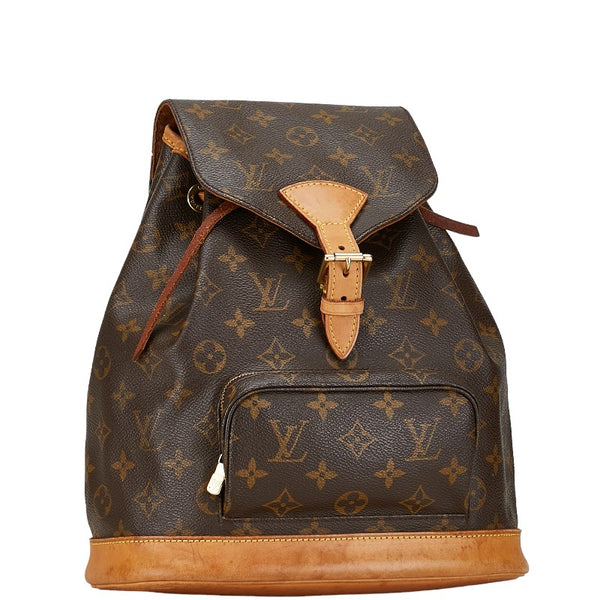 ルイ ヴィトン モノグラム モンスリMM リュック バックパック M51136 ブラウン PVC レザー レディース LOUIS VUITTON 【中古】