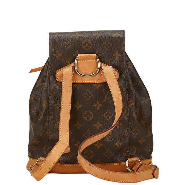 ルイ ヴィトン モノグラム モンスリMM リュック バックパック M51136 ブラウン PVC レザー レディース LOUIS VUITTON 【中古】