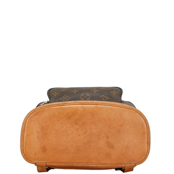 ルイ ヴィトン モノグラム モンスリMM リュック バックパック M51136 ブラウン PVC レザー レディース LOUIS VUITTON 【中古】