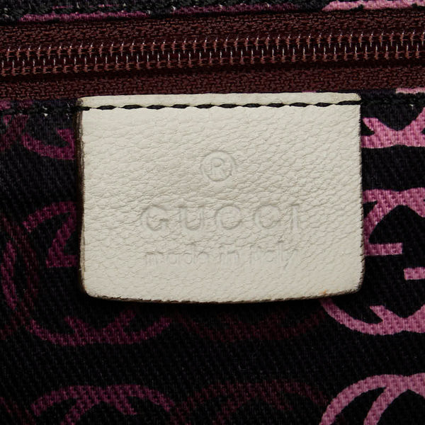 グッチ ワンショルダーバッグ ハンドバッグ 162882 ホワイト レザー レディース GUCCI 【中古】