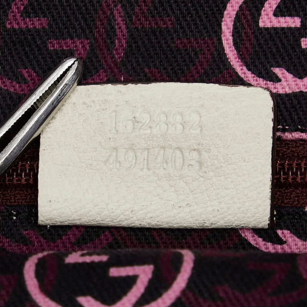 グッチ ワンショルダーバッグ ハンドバッグ 162882 ホワイト レザー レディース GUCCI 【中古】