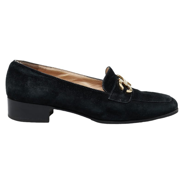 【希少】サルヴァトーレフェラガモ ガンチーニ フラット パンプス イタリア製 黒 中古・古着通販】Salvatore Ferragamo (サルヴァトーレ