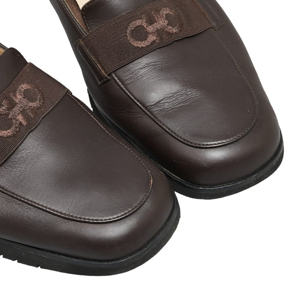 サルヴァトーレフェラガモ ガンチーニ ローファー サイズ：8 1/2 ブラウン レザー メンズ Salvatore Ferragamo 【中古】