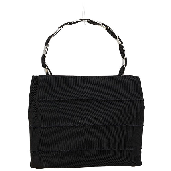 サルヴァトーレフェラガモ ハンドバッグ ショルダーバッグ 2WAY ブラック シルバー キャンバス レディース Salvatore Ferragamo 【中古】