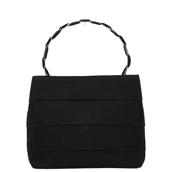 サルヴァトーレフェラガモ ハンドバッグ ショルダーバッグ 2WAY ブラック シルバー キャンバス レディース Salvatore Ferragamo 【中古】