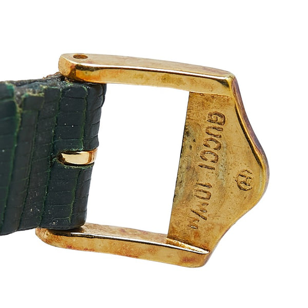 グッチ 腕時計 6000.2.L クオーツ シェル文字盤 レザー レディース GUCCI 【中古】