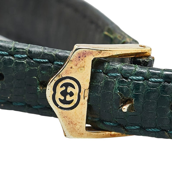 グッチ 腕時計 6000.2.L クオーツ シェル文字盤 レザー レディース GUCCI 【中古】