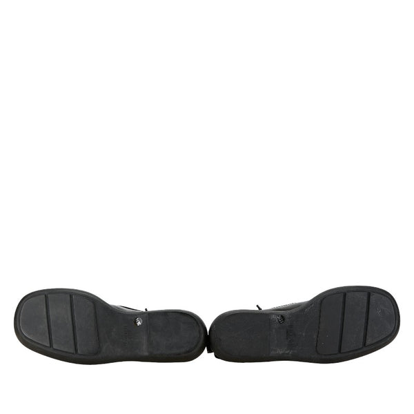 グッチ シェリーライン ブーツ 104 0227 ブラック キャンバス ナイロン レディース GUCCI 【中古】