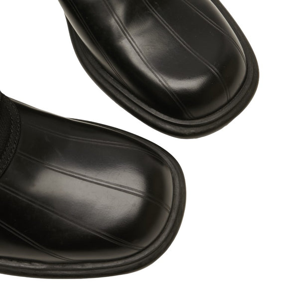 グッチ シェリーライン ブーツ 104 0227 ブラック キャンバス ナイロン レディース GUCCI 【中古】