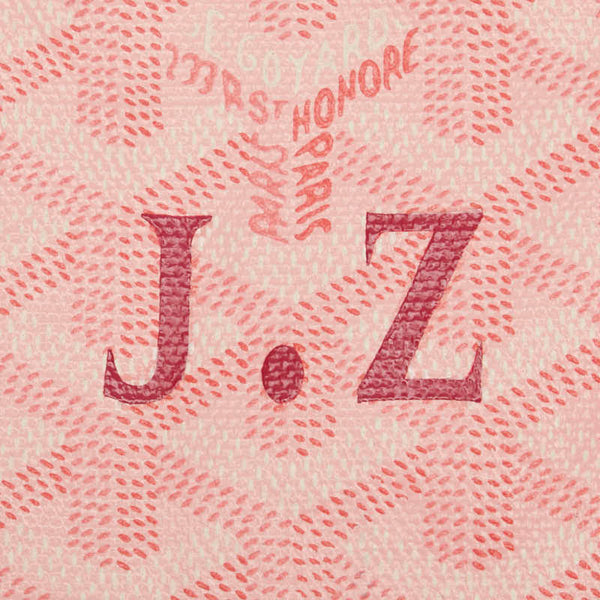 ゴヤール サンルイPM 「J.Z」マーカージュ SAC SAINT LOUIS PINK  ハンドバッグ トートバッグ ローズピンク レザー レディース GOYARD 【中古】