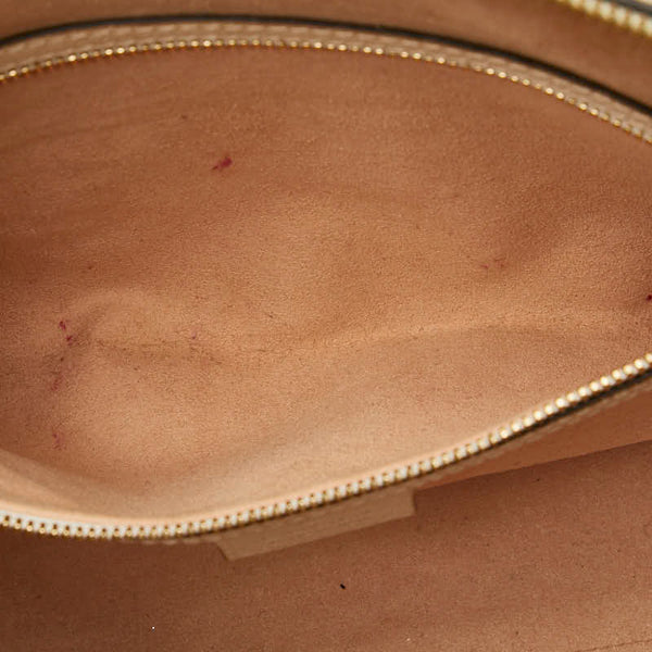 グッチ オフィディア シェリーライン ミニボストン ハンドバッグ ショルダーバッグ 2WAY 524532 ホワイト キャンバス レザー レディース GUCCI 【中古】