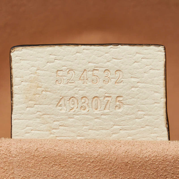 グッチ オフィディア シェリーライン ミニボストン ハンドバッグ ショルダーバッグ 2WAY 524532 ホワイト キャンバス レザー レディース GUCCI 【中古】