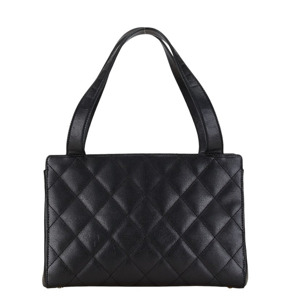 シャネル マトラッセ ココマーク ハンドバッグ トートバッグ ブラック レザー レディース CHANEL 【中古】