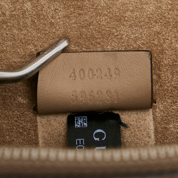 グッチ GGスプリーム デュオニュソス チェーン ショルダーバッグ 400249 ベージュ PVC レザー レディース GUCCI 【中古】