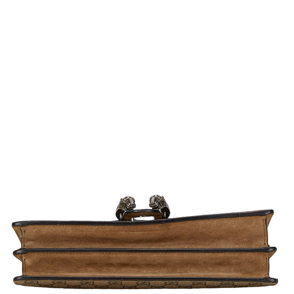 グッチ GGスプリーム デュオニュソス チェーン ショルダーバッグ 400249 ベージュ PVC レザー レディース GUCCI 【中古】