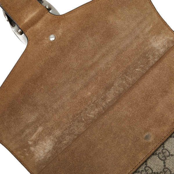 グッチ GGスプリーム デュオニュソス チェーン ショルダーバッグ 400249 ベージュ PVC レザー レディース GUCCI 【中古】