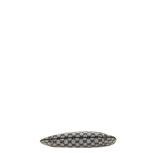 グッチ GGキャンバス チェーン ショルダーバッグ 001 4168 200047 ブラック ベージュ キャンバス プラスチック レディース GUCCI 【中古】