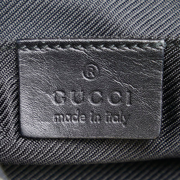 グッチ GGキャンバス チェーン ショルダーバッグ 001 4168 200047 ブラック ベージュ キャンバス プラスチック レディース GUCCI 【中古】