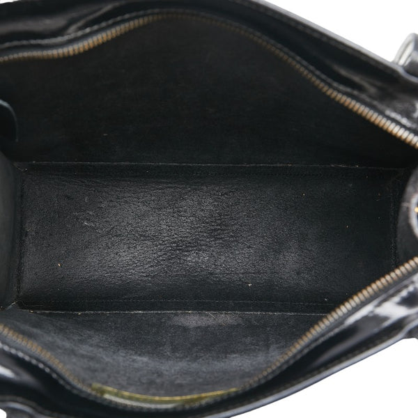 サルヴァトーレフェラガモ ロゴ トートバッグ ショルダーバッグ ブラック パテントレザー レディース Salvatore Ferragamo 【中古】