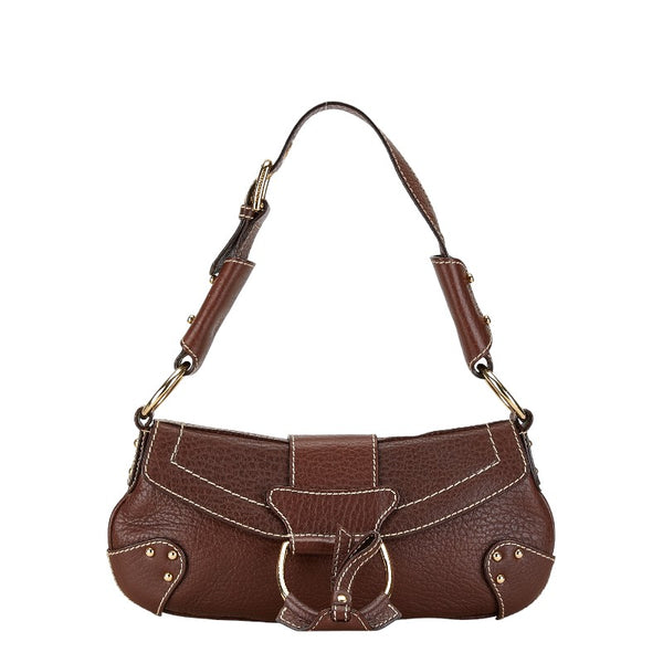 ドルチェアンドガッバーナ ワンショルダーバッグ ブラウン レザー レディース DOLCE&GABBANA 【中古】