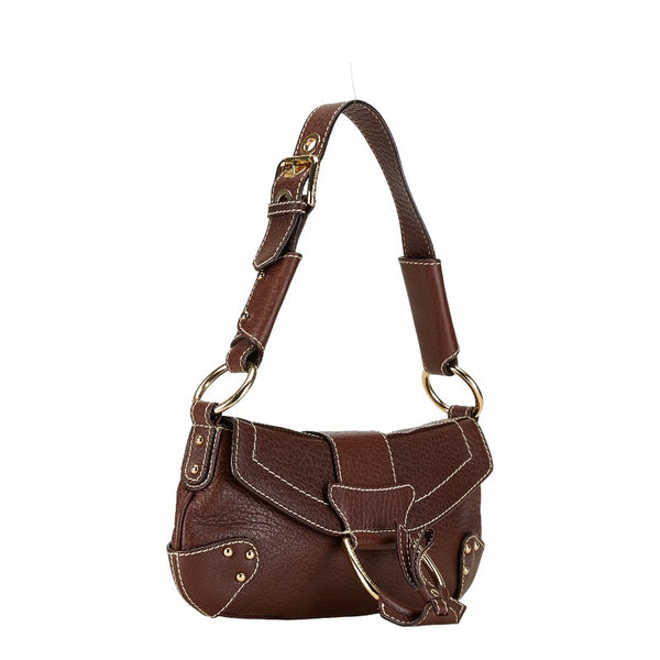 ドルチェアンドガッバーナ ワンショルダーバッグ ブラウン レザー レディース DOLCE&GABBANA 【中古】
