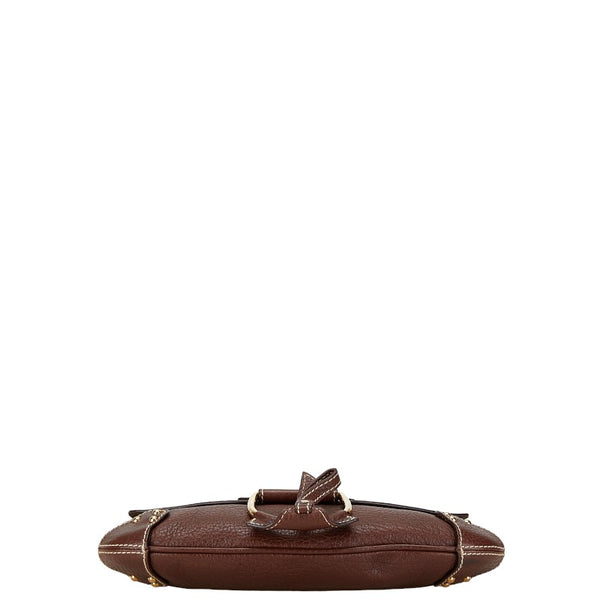 ドルチェアンドガッバーナ ワンショルダーバッグ ブラウン レザー レディース DOLCE&GABBANA 【中古】